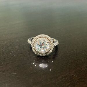 Sterling Silver CZ Ring - Size 6